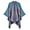 Blue, variant on Clearance! Lisingtool Shawl Wraps for Women Women's Travel Plaid Shawl Wraps Open Front Poncho Cape Warm Oversized Sweaters Casual Cardigan Shawls for Fall Winter Black1 Promotion Sale