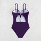 thumbnail image 5 of Trajes de baño para mujer, moda de verano para mujer, color sólido con cojín en el pecho y sin soporte de acero, traje de baño con tirantes sin espalda, trajes de baño para mujer, trajes de baño para, 5 of 9