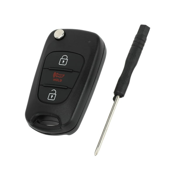 Unique Bargains 3 Buttons Keyless Entry Remote Fob Key Shell Case for Kia Rio 12-14 for Kia Soul