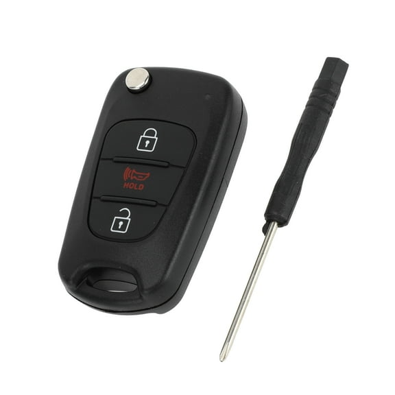 Unique Bargains 3 Buttons Keyless Entry Remote Fob Key Shell Case for Kia Rio 12-14 for Kia Soul