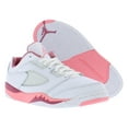 thumbnail image 4 of Nike Jordan 5 Retro Low PS Girls Shoes Size 12, Color: White/Coral Chalk/Desert Berry, 4 of 5