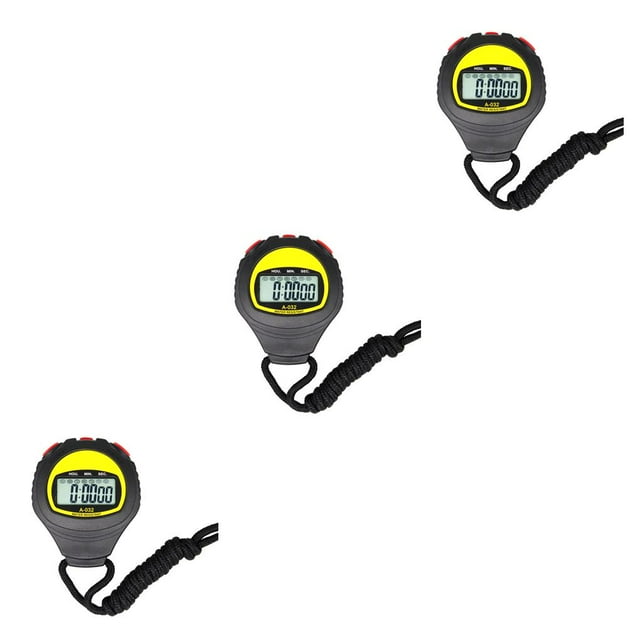 maskred 1/2/3/5 Sports Stopwatch Electronic Digital Outdoor Handheld Timer Racing Climbing Timing Stop Watch Chronograph Referee Athletes No.0 3PCS