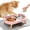 Pink, variant on Elevated Cat Bowls with Food Mat, Splash Proof Anti Vomiting Raised Cat Food and Water Bowl Set, 2 Stainless Steel Dishes for Cats and Puppy, Pet Bowl for Indoor Cats White