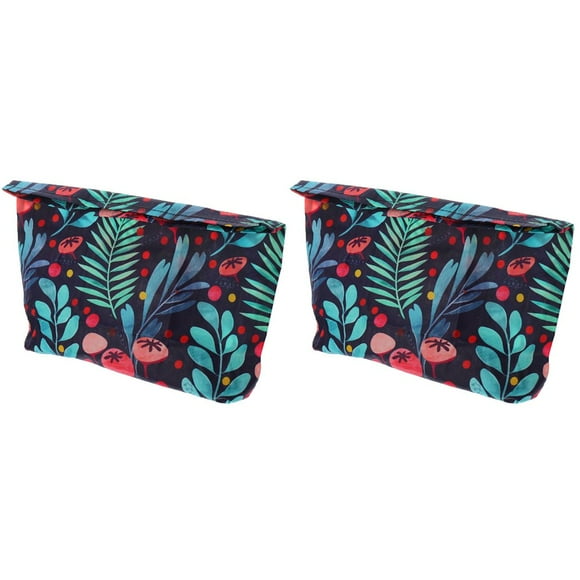 AMERTEER 2pcs Reusable Beeswax Food Bag Beeswax Wrap Bag Cotton Produce Bag Washable Food Container