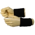 thumbnail image 5 of COUVER Wristbands for Events - Adult Black Cotton Terry Colth Cheap Wristband (12 Pieces), 5 of 6