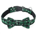 thumbnail image 1 of Collier de Chien de Noël avec Nœud Papillon, Motif Flocon de Neige à Carreaux Classique, Colliers pour Animaux de Compagnie, Colliers Doux pour Chiots, Nœud Papillon Réglable pour Petits, Moyens et Grands Chiens, Vert, P 2.0x40cm, 1 of 4