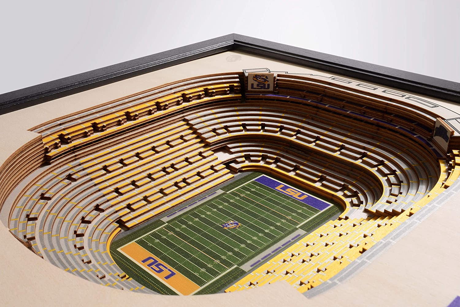 YouTheFan NCAA LSU Tigers FB 25-Layer Stadiumview Wall Art