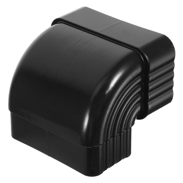 FUTUREORYY Gutter Downspout Connector Aluminum Alloy Rainwater Pipe Connection 1Set Black Wear-resistant