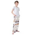 thumbnail image 3 of FORMRS Boys Pajama Pants with Pockets Size 6-8Y Kids Lounge Sleep Bottoms, White Magical Halloween, 3 of 8