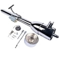 thumbnail image 5 of GELUOXI 28" Tilt Steering Column GM Pickup Chrome Floor Shift w/ Key w/ 9 Bolt Adapter, 5 of 15