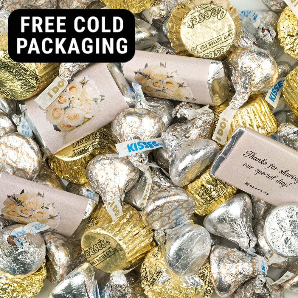 Wedding Candy 3lb Hershey's Miniatures, Hershey's Kisses & Reese's