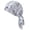 A 1-Pack White, variant on Print Bandana Durag, Adjustable Breathable Head Wrap for Cycling, Sports & Casual Wear, A 1-Pack White