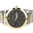thumbnail image 2 of Men's Classic Elegant Stainless Steel Quartz Watch with Dual Date, Gold and Silver Bracelet, Black Dial, 2 of 4