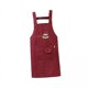 thumbnail image 1 of 2 Delantales De Cocina Con Babero Suave Para Hombres Y Mujeres, Chef, Restaurante, Barbacoa, Color Rojo Oscuro, 1 of 8