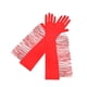 thumbnail image 4 of Guantes de satén para mujer para baile latino, para presentaciones en el escenario, bodas y noches. rojo, 4 of 9