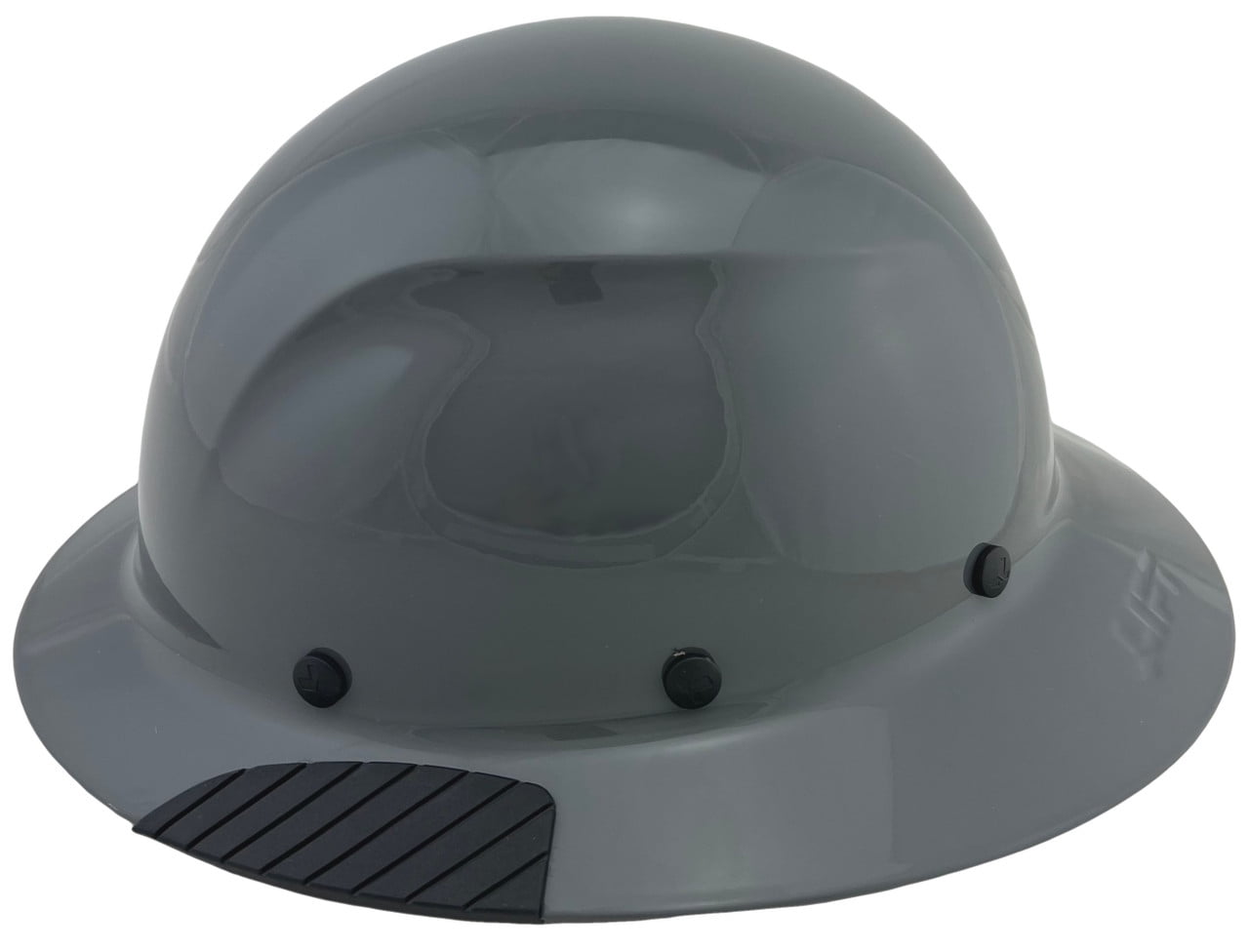 DAX Fiberglass Composite Hard Hat - Full Brim Medium Gray with Tote