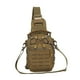 thumbnail image 4 of Bolso bandolera de pecho, bolso de hombro con bolsillo personal, bolso de hombro para trekking Caqui, 4 of 9