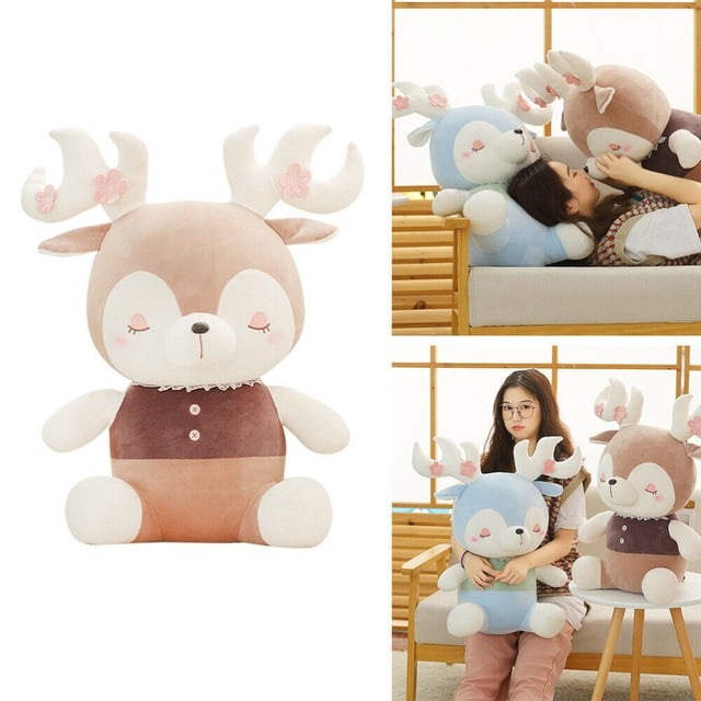 1 Piece Adorable Lamb Doll Plush Toy Soft Stuffed Ragdoll Toy Baby (Brown)