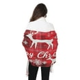 thumbnail image 5 of BZSMCE Women Scarf Reindeer and Christmas Trees Simple Pattern Soft Warm Long Large Scarves, 5 of 9