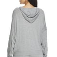 thumbnail image 2 of Women's honeydew 21181 Travel Light Long Sleeve Hoodie (Heather Grey M), 2 of 2