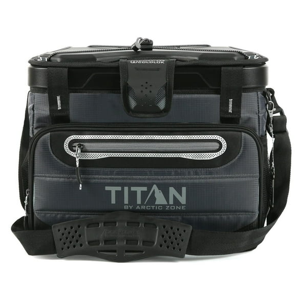 Titan 40 Can Collapsible Cooler, 40 Can Capacity Collapsible Zipperless Cooler