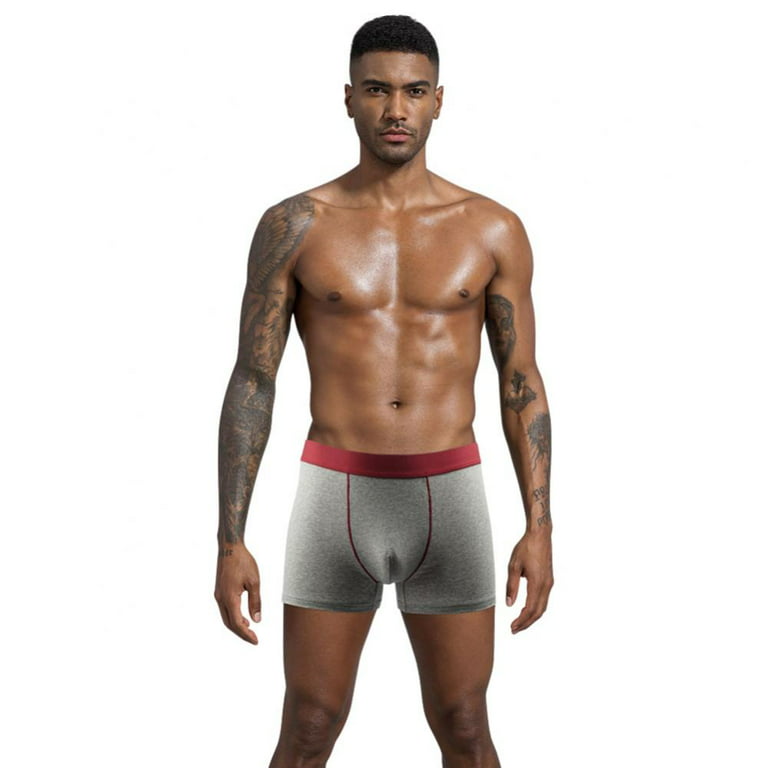 Men's Underwear Boxer Briefs, Moisture-Wicking Underwear, Cotton No-Ride-Up  for Men 