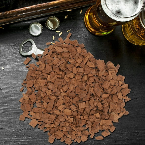 TEHAUX Oak Chips Light Brown for Wine Making, 1 Pack - Versatile Flavor for Home Brewing and Winemaking