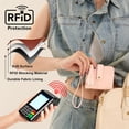 thumbnail image 6 of Montana West Small Wallet for Women Floral Embossed RFID Bifold Mini Card Holder with Tassel, Pink, 6 of 7