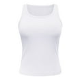 thumbnail image 5 of SHITINN Cropped Shirts for Girls 9-10 Lace Trim Camisole Pack Women's Neck Sleeveless Knit Ribbed Fitted Casual Crop Tank Top, 5 of 6