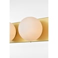 thumbnail image 5 of Living District Jaylin 4-Light Iron & Glass Bath Sconce in Brass/Frosted White, 5 of 6