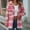 #4Pink, variant on Byworldtasic Womens Jacket Women's Plaid Shacket Jacket Winter Long Sleeve Lapel Button Down Casual Flannel Shirt Coats