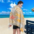 thumbnail image 4 of Coolnut Seashells Beach Towel - Lightweight Compact Oversized Travel Towels - Super Absorbent Quick Dry Towel for Swimming Camping Holiday#2 Wash cloth, 4 of 7