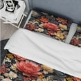 thumbnail image 4 of Designart "Beige Pink Castle Floral Retreat" Floral Bedding Covert Set - Cottage Bed Set With 2 Shams, 4 of 5