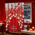 thumbnail image 4 of Rideau de Douche de Noël 180X90Cm Rideau de Douche de Noël avec Crochets, 4 of 6