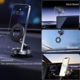 thumbnail image 3 of Soporte magnético para teléfono de coche BLISSJU, plegable con ultra ventosa para fundas magnéticas para teléfonos móviles para uso en coche, gimnasio o espejo, compatible con iPhone y Android, 3 of 9