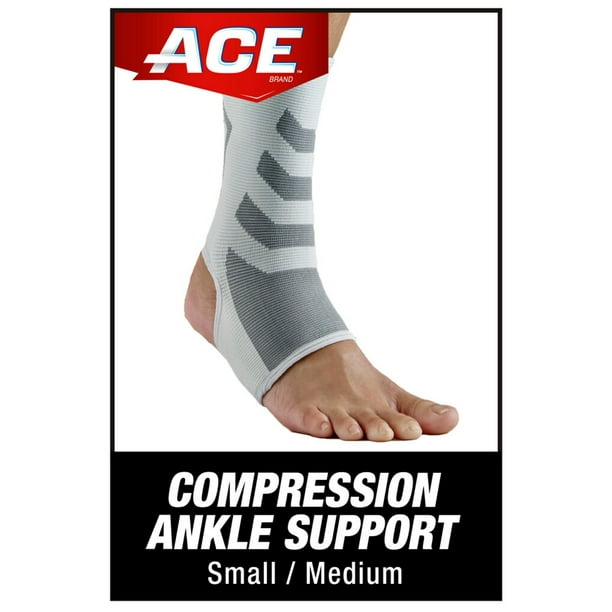 ACE Brand Compression Ankle Support, S/M
