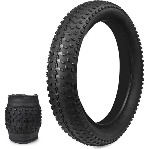20x 3 inch Bike Tire 1 Piece Tire For Fat Tire Bike and Ebike Off Road Knobby Tire 20 PSI