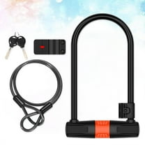 CIMAXIC Electric Bicycles U-shaped Lock Longer Locking Space Orange 1 Set