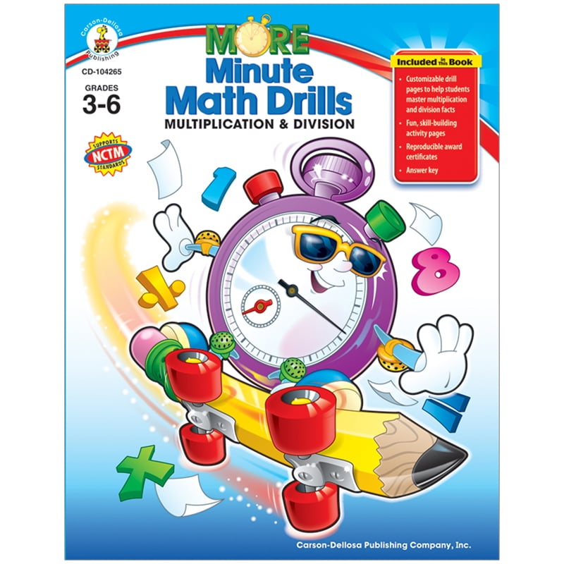 MINUTE MATH DRILLS MULTIPLICATION DIVISION RESOURCE BOOK GR 36
