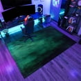 thumbnail image 3 of Modern Dark Green Rug 5x8ft Area Rugs Abstract Emerald Waves Rugs Soft Washable Non Slip Carpet for Room Living Room Bedroom Entry Floor Mats, 3 of 6