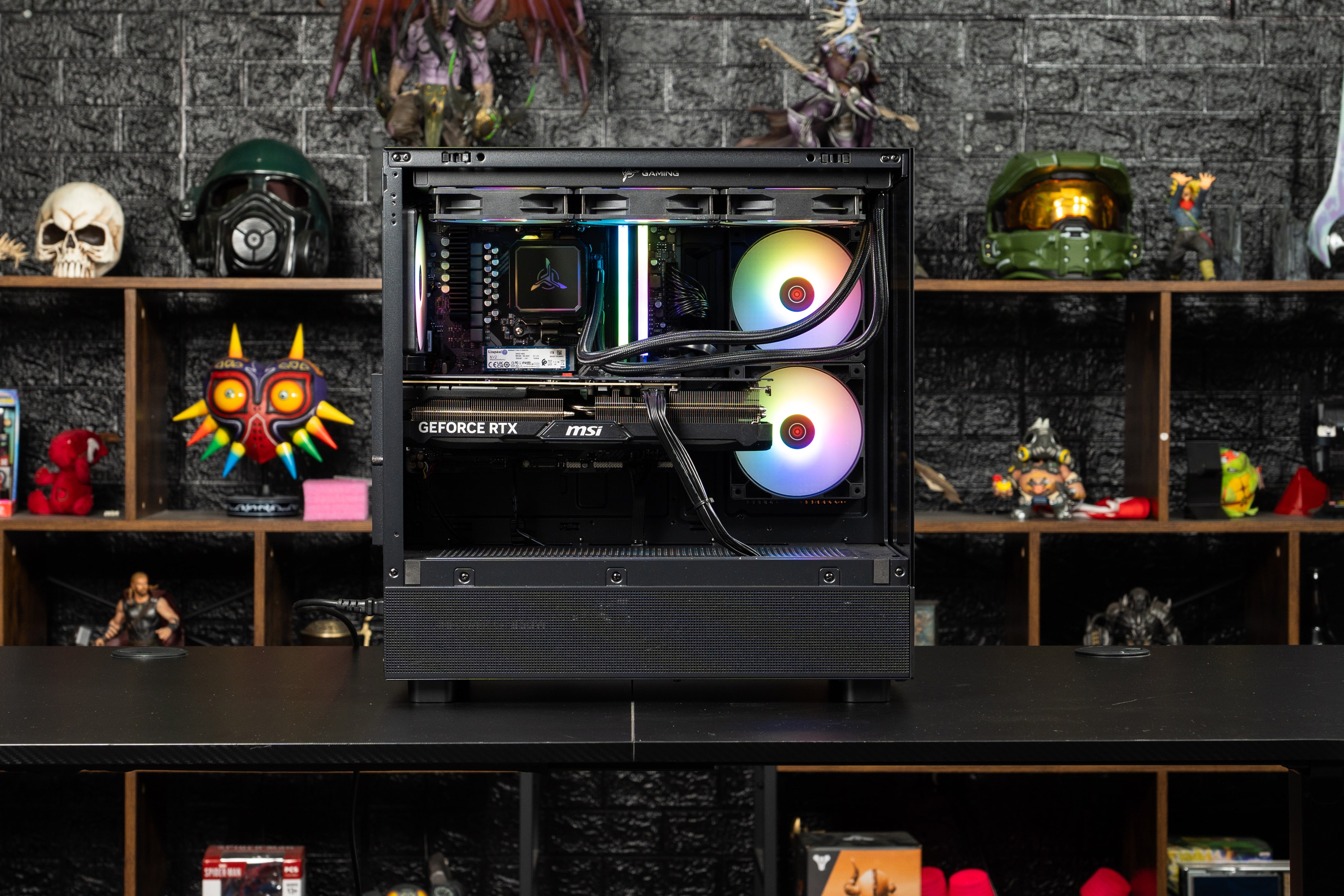 Skytech Gaming Azure 3 Gaming PC, AMD Ryzen 7 9800X3D 4.7GHz, AMD RX 9070XT 16GB VRAM, 1TB NVMe SSD, 32GB DDR5 RAM 5600, 850W GOLD ATX 3 PSU, 360 ARGB AIO , Wi-Fi, Win 11, Desktop
