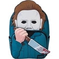 thumbnail image 1 of Loungefly Halloween Michael Myers Cosplay Glow Full-Size Backpack, 1 of 4