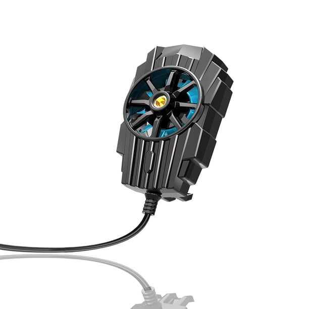 Ventilador de enfriamiento de disipación de calor de teléfono móvil alimentado por USB Clip trasero Radiador ajustable Enfriador de teléfono móvil Suministros de juegos de ABS tholdsy EL005297-00B