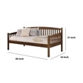 thumbnail image 3 of ACME Caryn Twin Wooden Mission Style Daybed in Antique Oak, 3 of 3