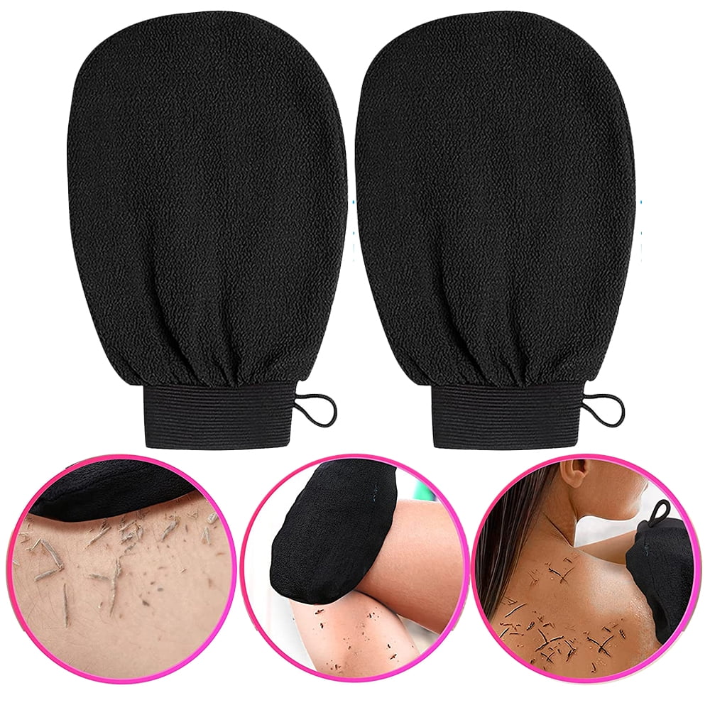 Exfoliating Glove,2PCS Exfoliating Mitt,Deep Exfoliator for Soft Skin