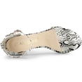 thumbnail image 4 of BLISSFUL STEP Women's Snake Printed Chunky Heel Ankle Strap Sandals, 4 of 6
