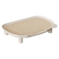 thumbnail image 1 of DimyFew Litter Box Ramp for Kitten and Elderly Cats Accessories Easy to Clean Hollow White, 1 of 8