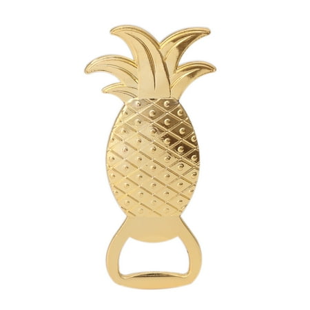 

Dasbsug Golden Pineapple Shape Beer Wine Bottle Opener Barware Tool Wedding Party Gift