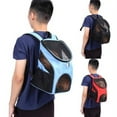 thumbnail image 4 of Cheers.US Comfortable Dog Cat , Pet Pack Padded Shoulder Travel Backpack Dog Cat Breathable Travel Mesh Bag for Hiking Outdoor, 4 of 12