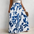 thumbnail image 2 of Cmfcve Women's Plus Size Summer Wide Leg Palazzo Pants High Waisted Flowy Casual Lounge Boho Beach Trousers, 2 of 6